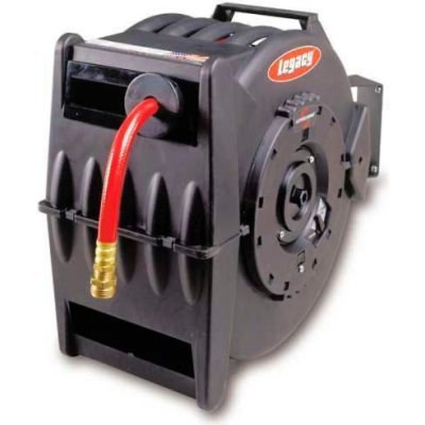 Legacy Legacy 1/2inx50' 300 PSI Enclosed Chassis Spring Retractable Composite Hose Reel L8335